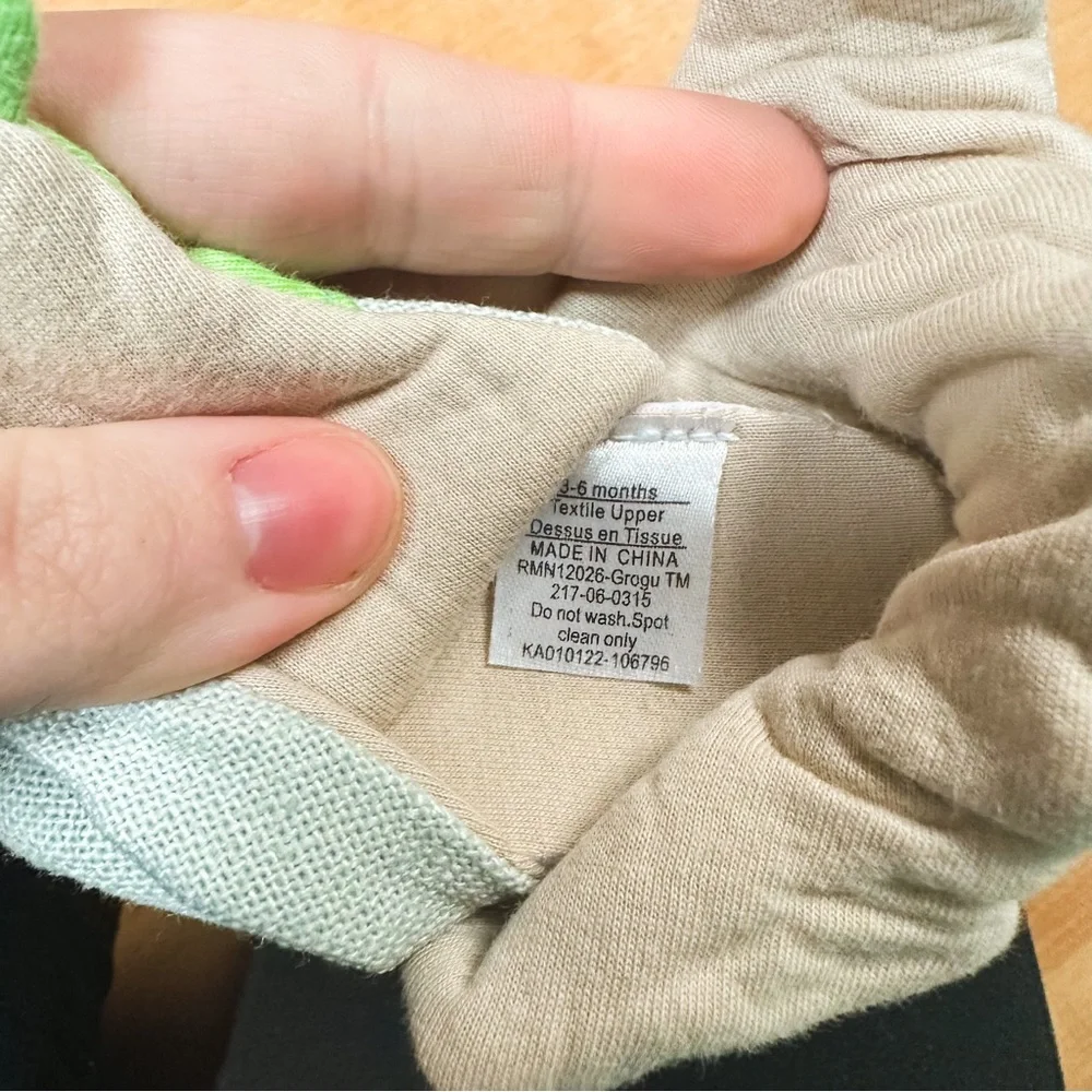 Ro & Me by Robeez Precious Cargo Star Wars Grogu Baby Yoda Snap Booties 3-6M